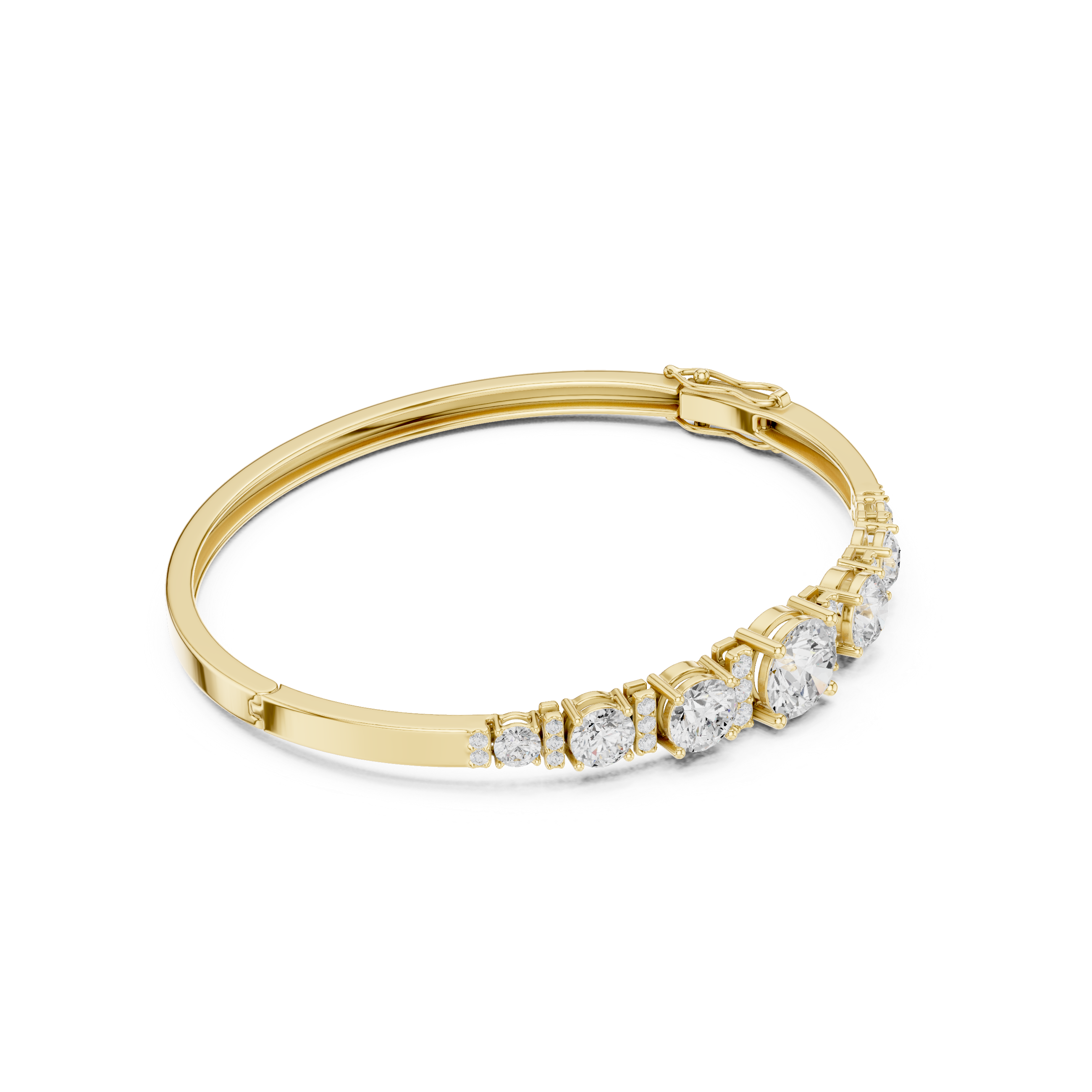 Round 5.14 Carat Lab Grown Diamond Bracelet
