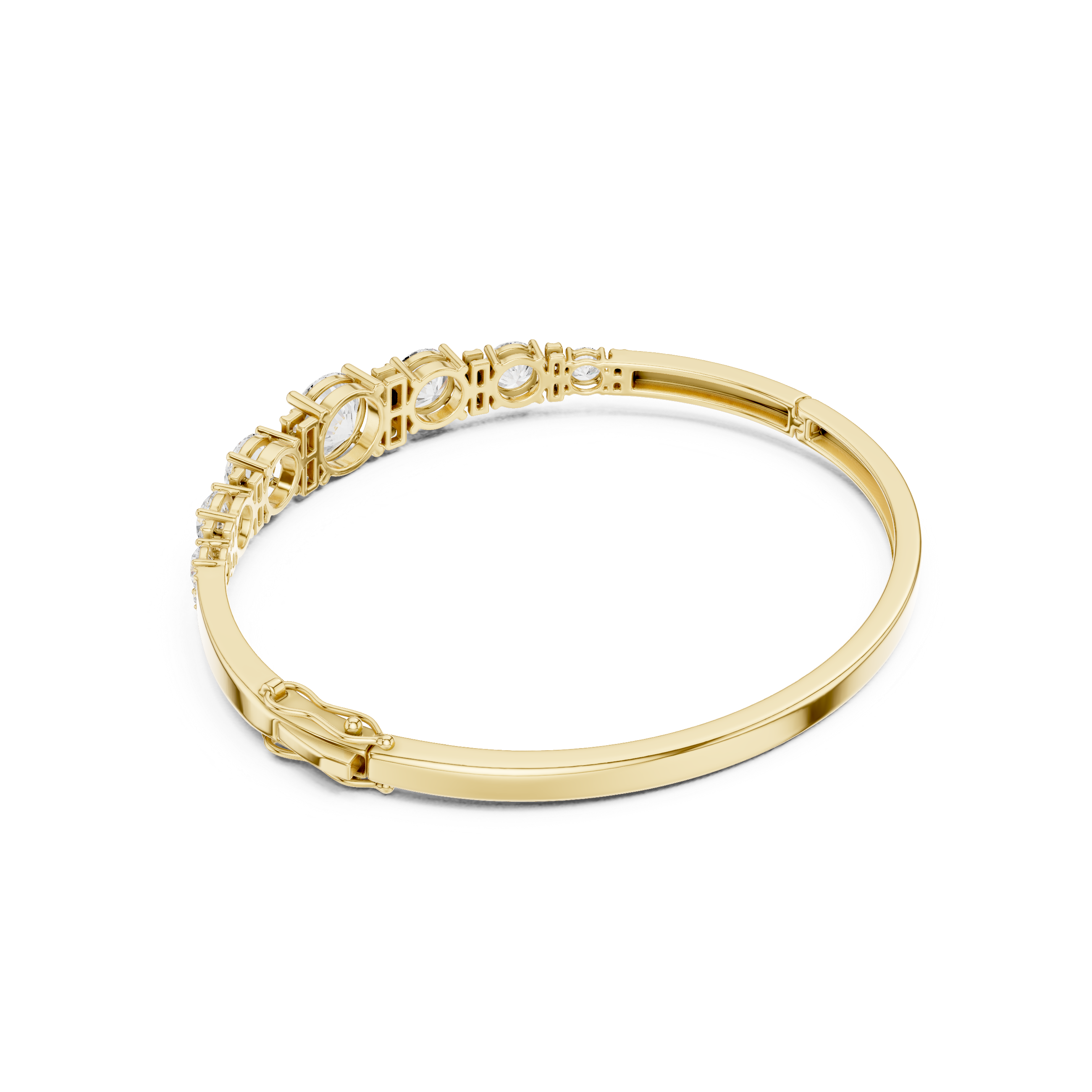 Round 5.14 Carat Lab Grown Diamond Bracelet