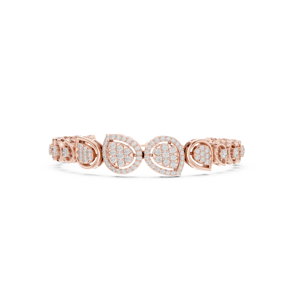 Round 1.73 Carat Lab Grown Diamond Bracelet