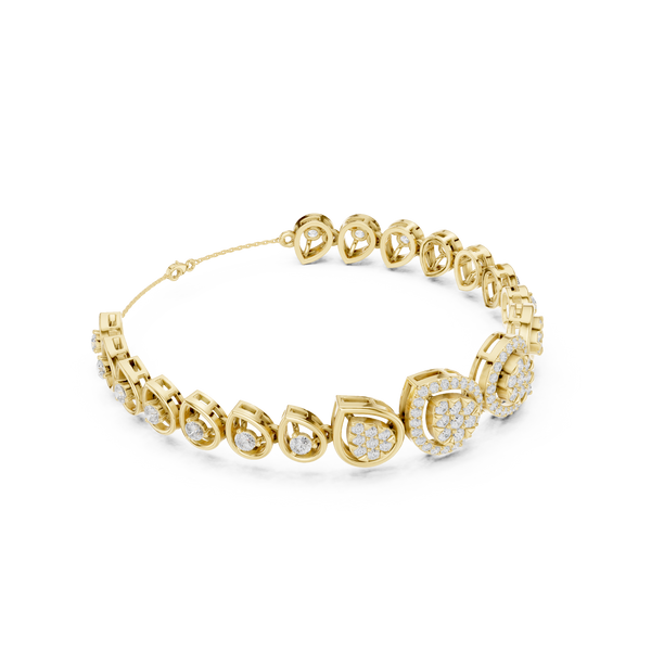 Round 1.73 Carat Lab Grown Diamond Bracelet