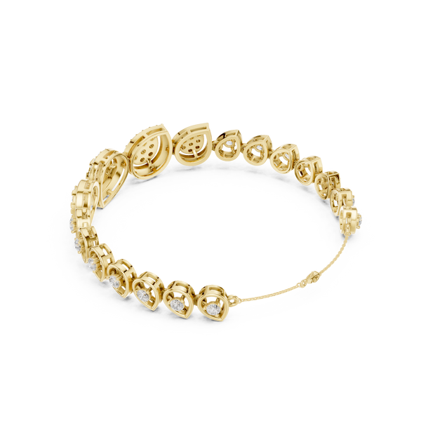 Round 1.73 Carat Lab Grown Diamond Bracelet