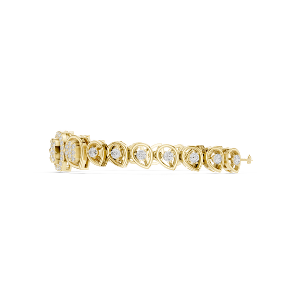 Round 1.73 Carat Lab Grown Diamond Bracelet