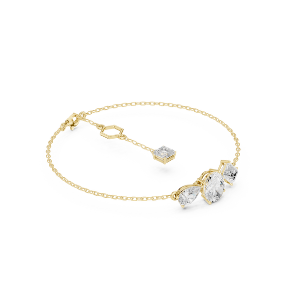 Oval Pear 3.25 Carat Lab Grown Diamond Bracelet