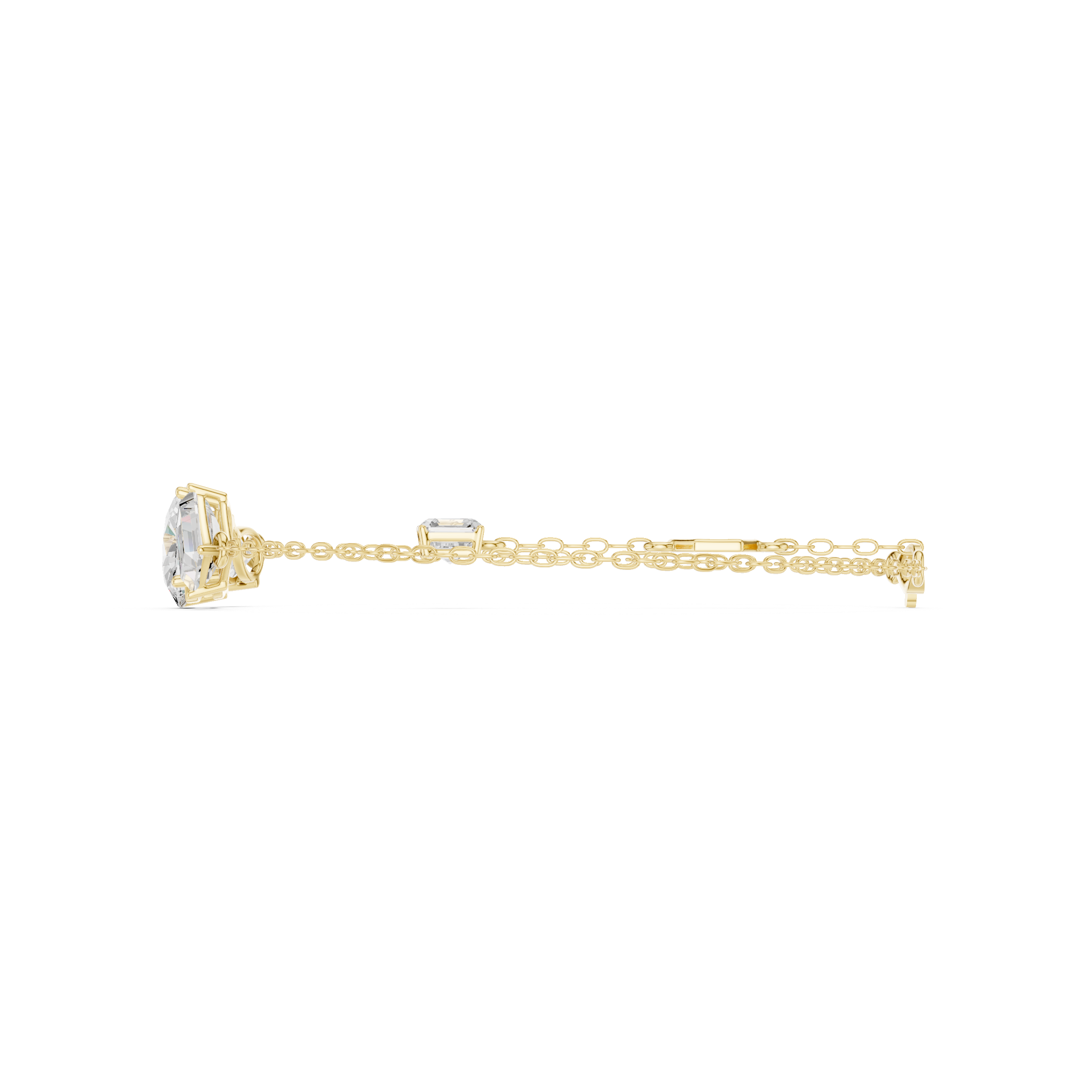 Oval Pear 3.25 Carat Lab Grown Diamond Bracelet
