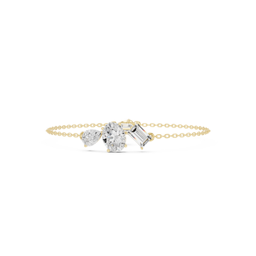 Oval Pear 3.25 Carat Lab Grown Diamond Bracelet