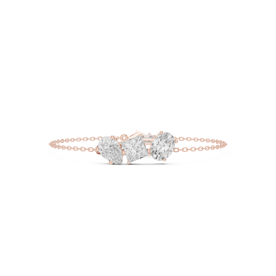 Emerald Square Princess 3.60 Carat Lab Grown Diamond Bracelet