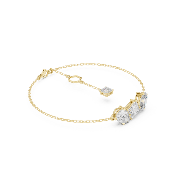 Emerald Square Princess 3.60 Carat Lab Grown Diamond Bracelet