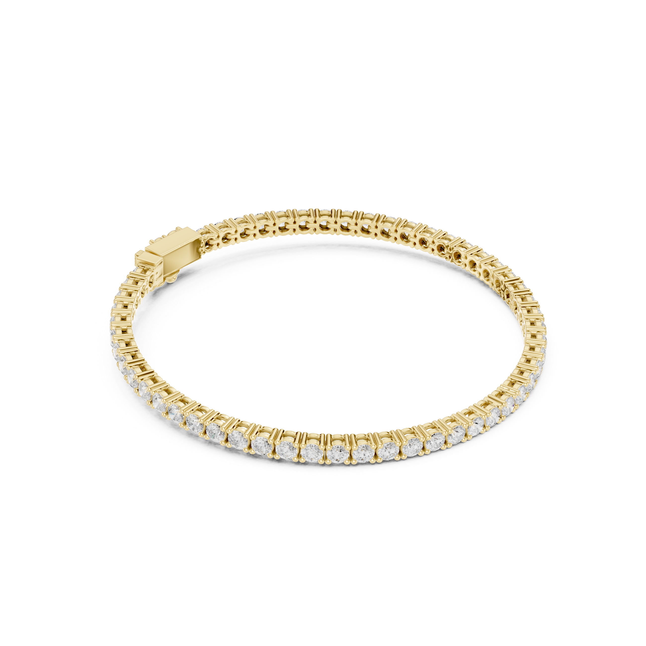 Round 3.05 Carat Lab Grown Diamond Bracelet