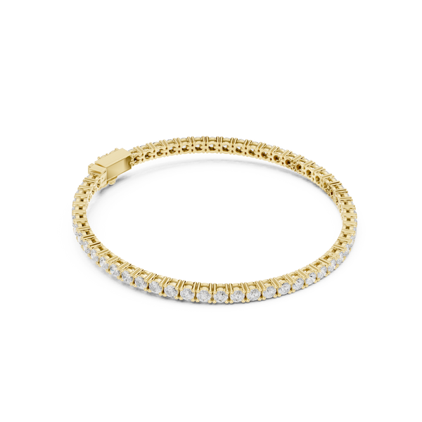 Round 3.05 Carat Lab Grown Diamond Bracelet