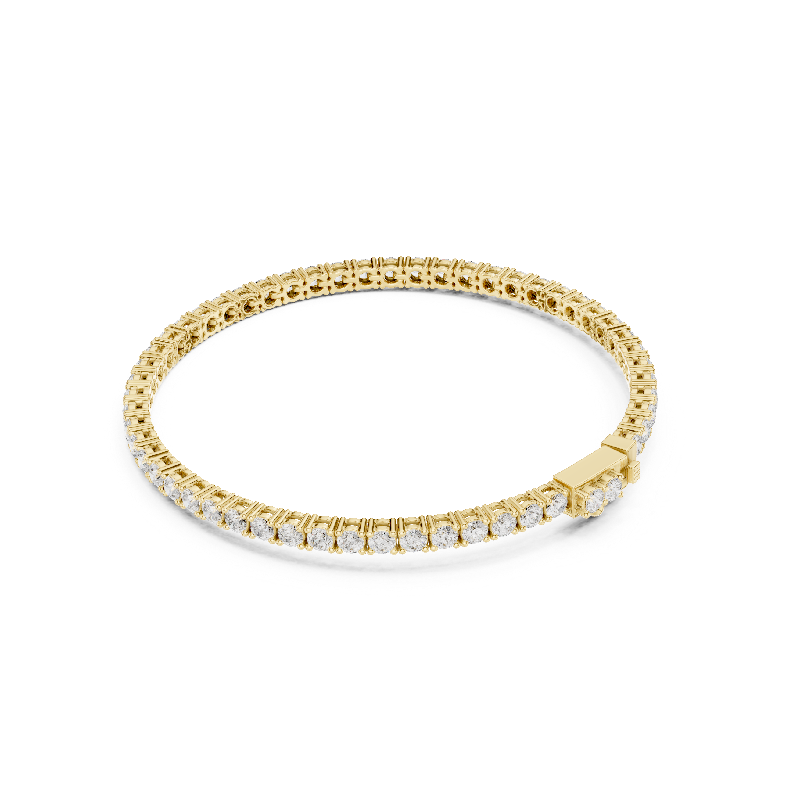 Round 3.05 Carat Lab Grown Diamond Bracelet