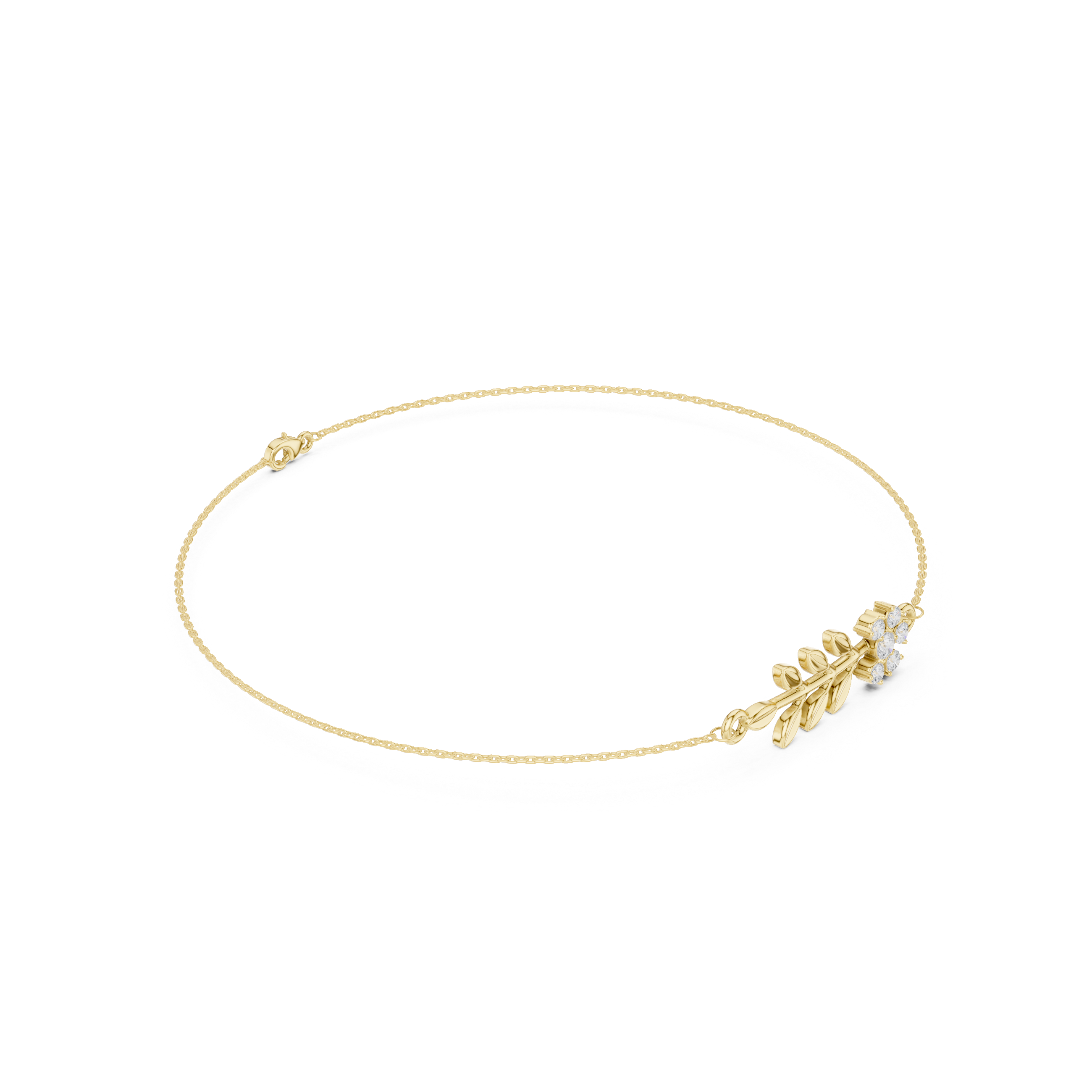 Round 0.11 Carat Lab Grown Diamond Bracelet
