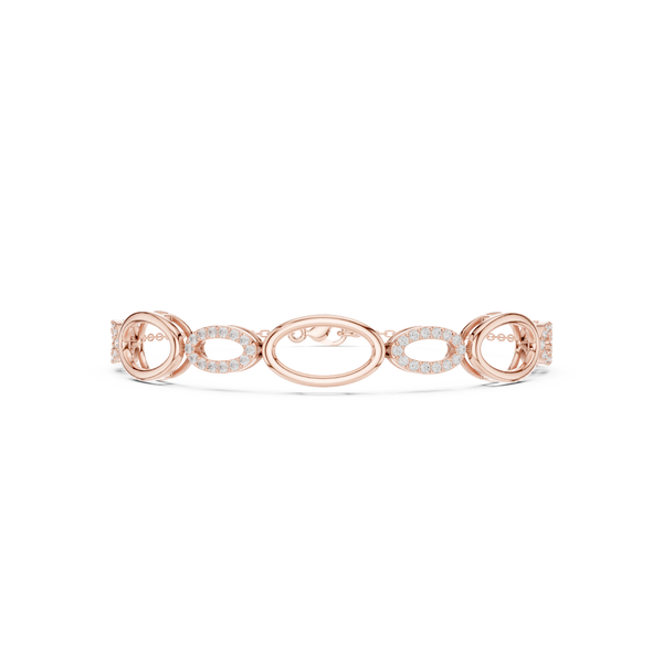 Round 0.58 Carat Lab Grown Diamond Bracelet