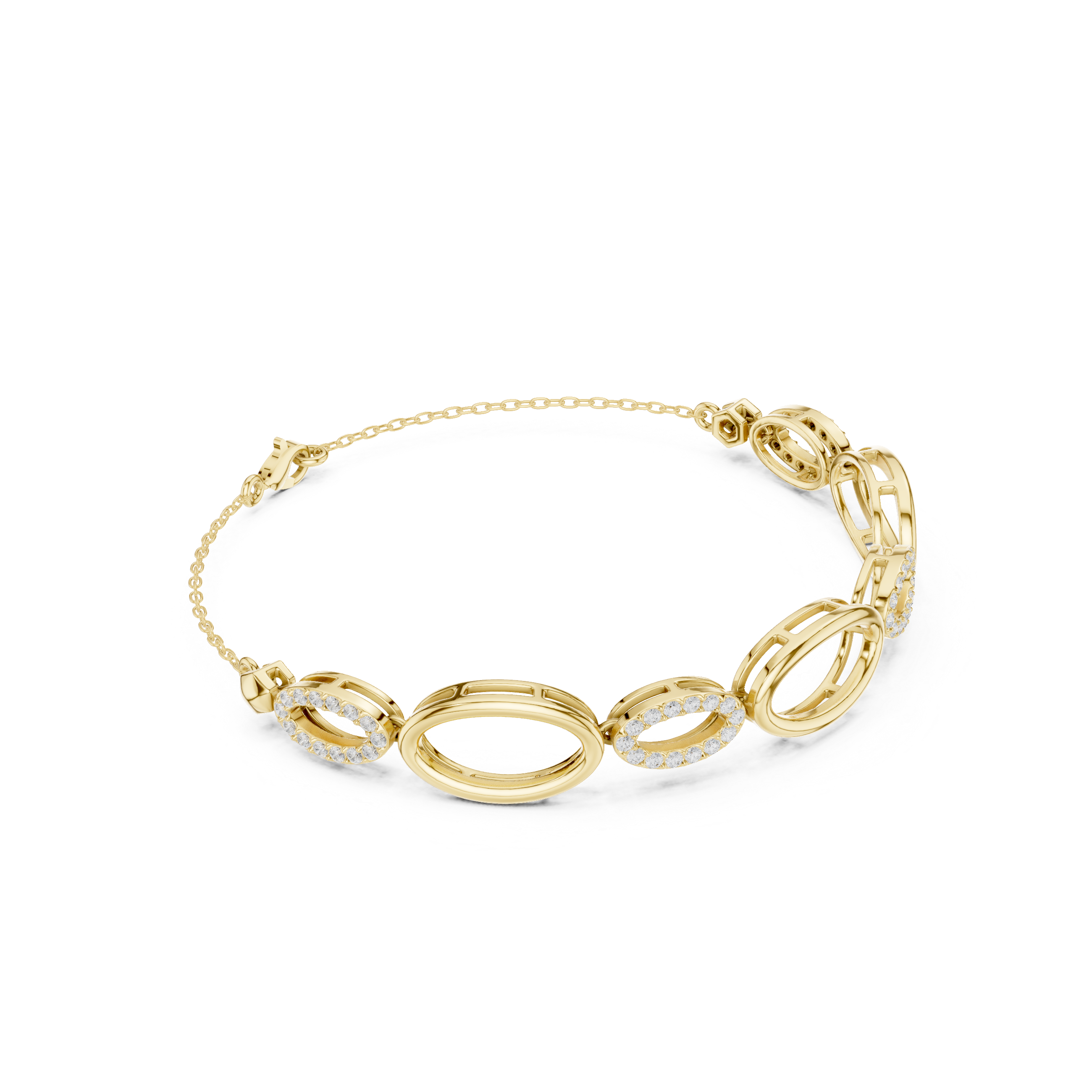 Round 0.58 Carat Lab Grown Diamond Bracelet