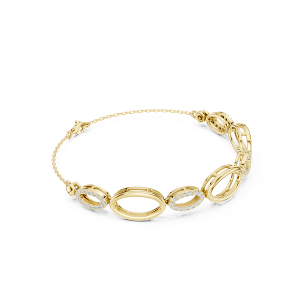 Round 0.58 Carat Lab Grown Diamond Bracelet