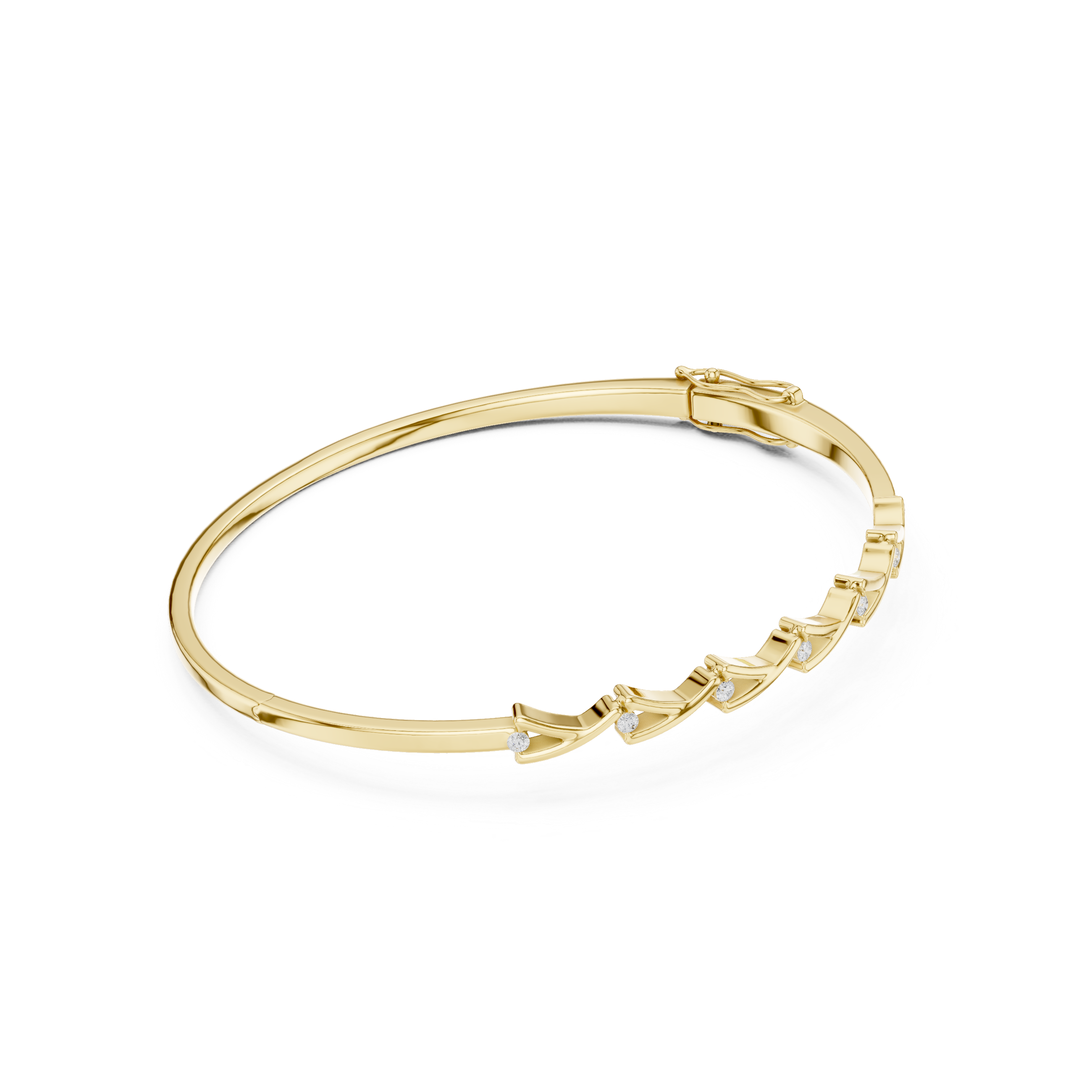 Round 0.09 Carat Lab Grown Diamond Bracelet