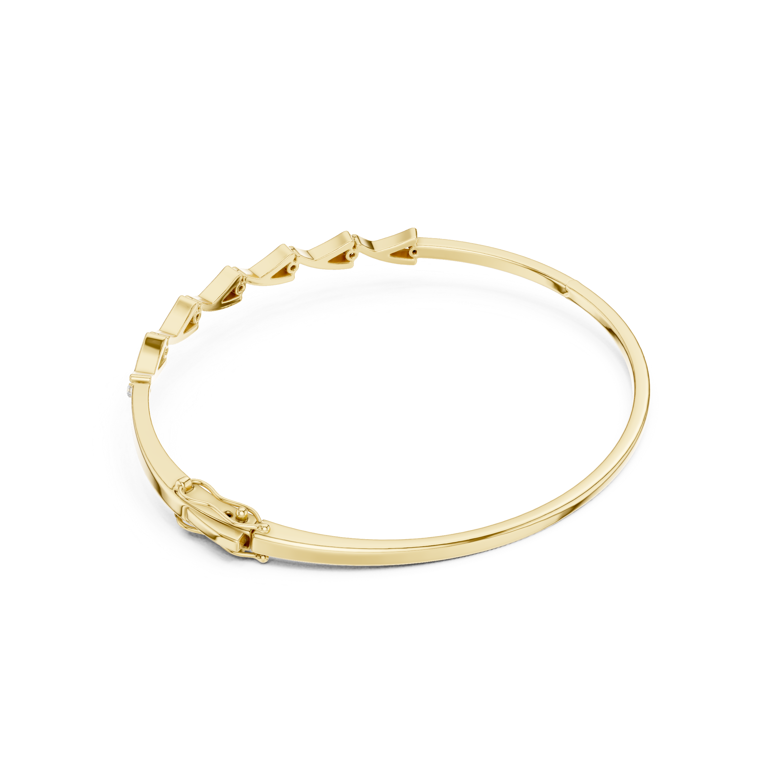 Round 0.09 Carat Lab Grown Diamond Bracelet
