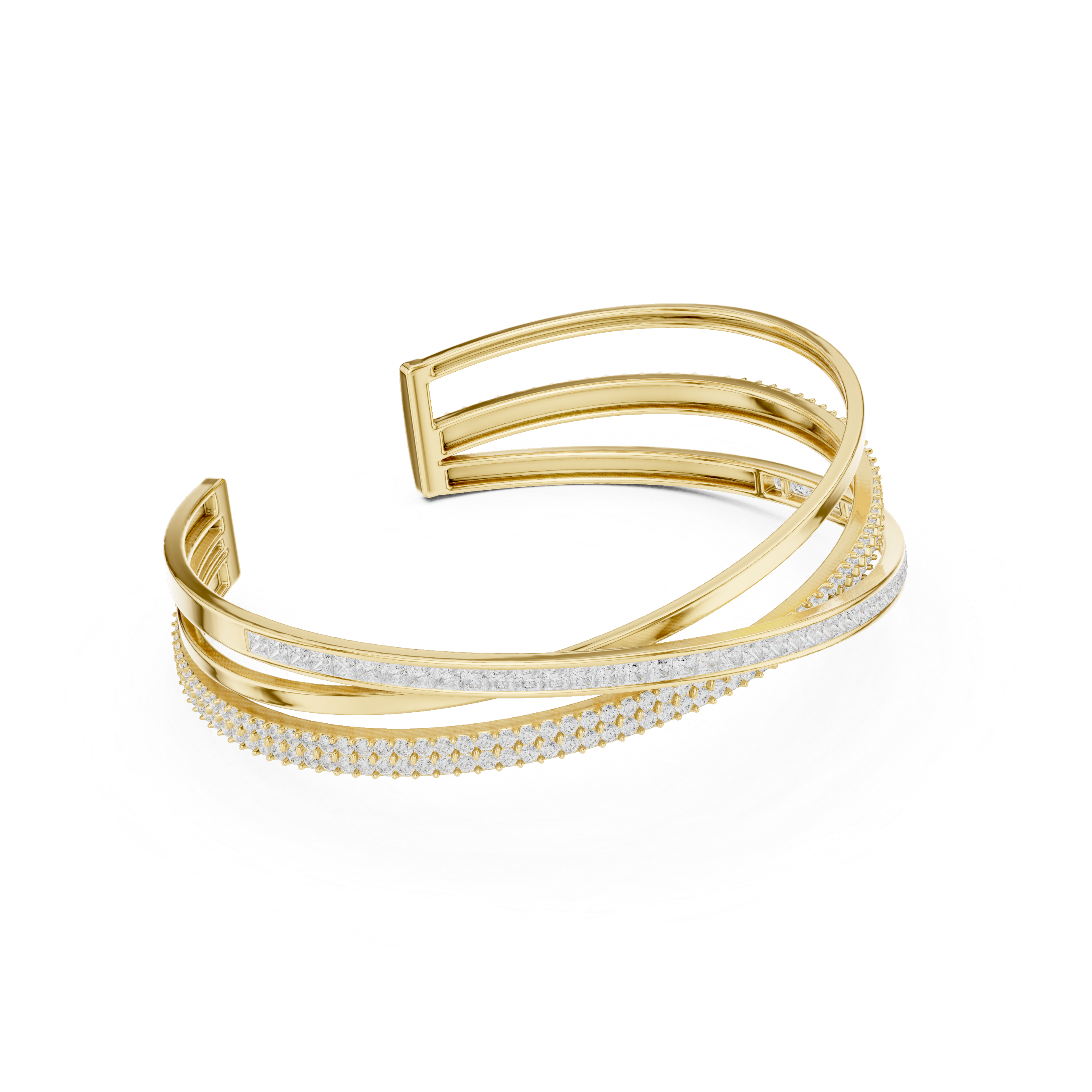 Round Princess 4.63 Carat Lab Grown Diamond Bracelet