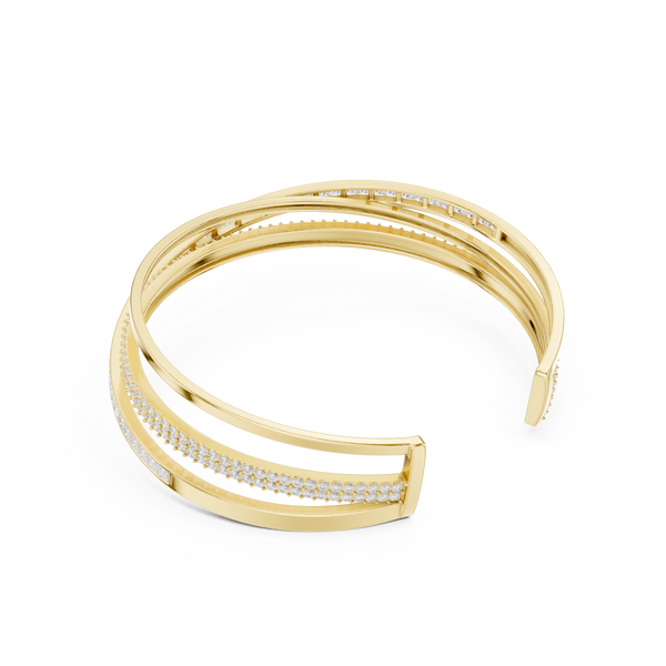 Round Princess 4.63 Carat Lab Grown Diamond Bracelet