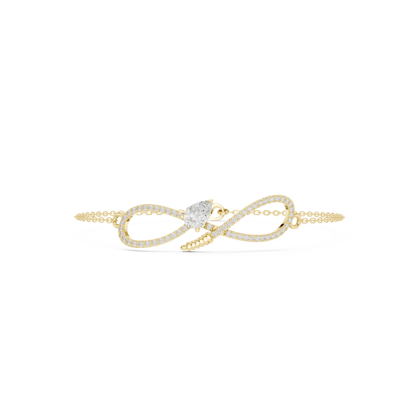 Round Pear 0.55 Carat Lab Grown Diamond Bracelet