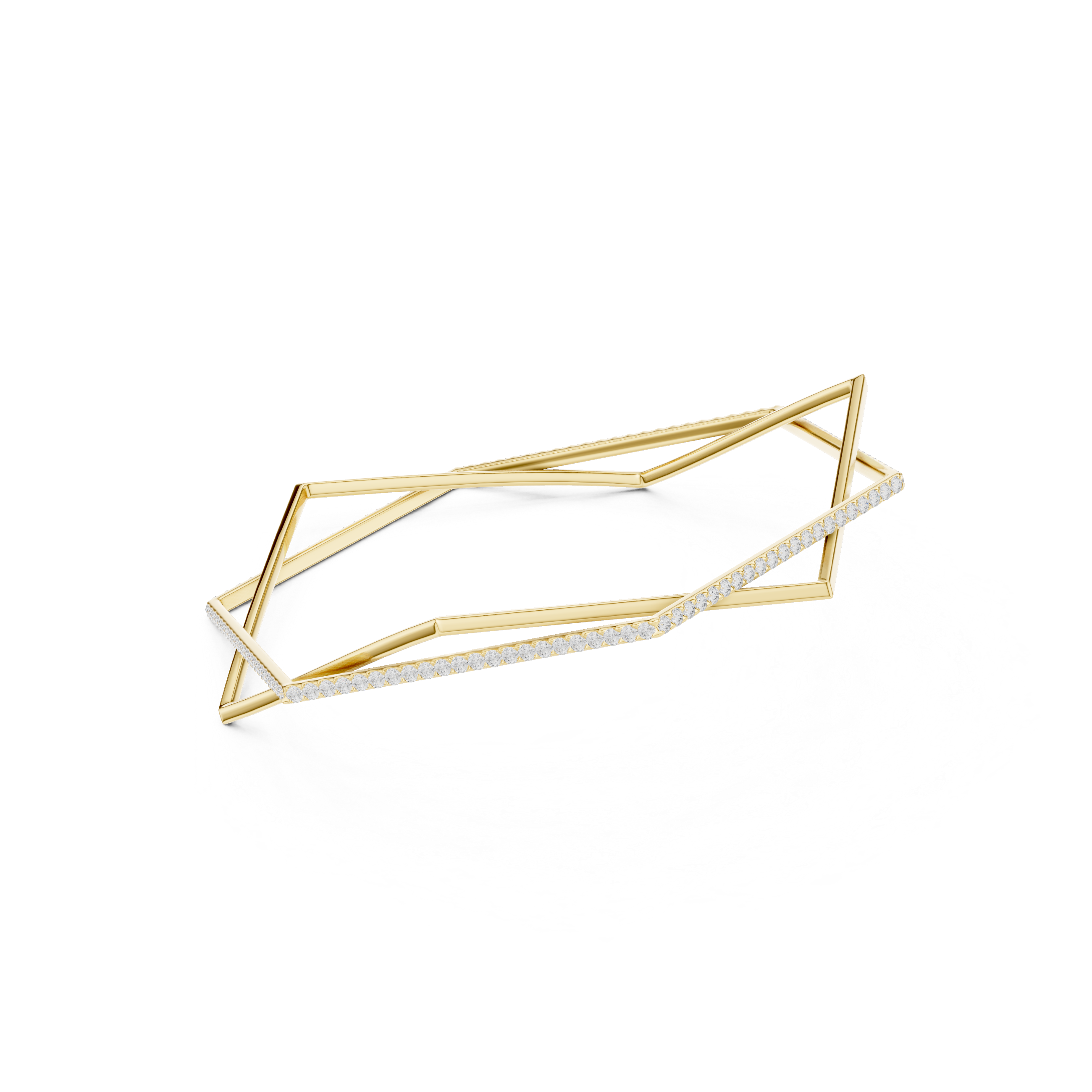 Geometric 1.07 Carat Lab Grown Diamond Bracelet