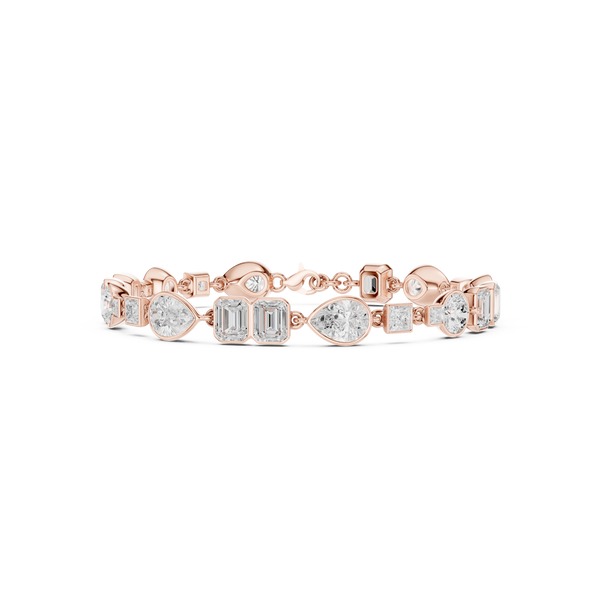 Round 9.03 Carat Lab Grown Diamond Bracelet