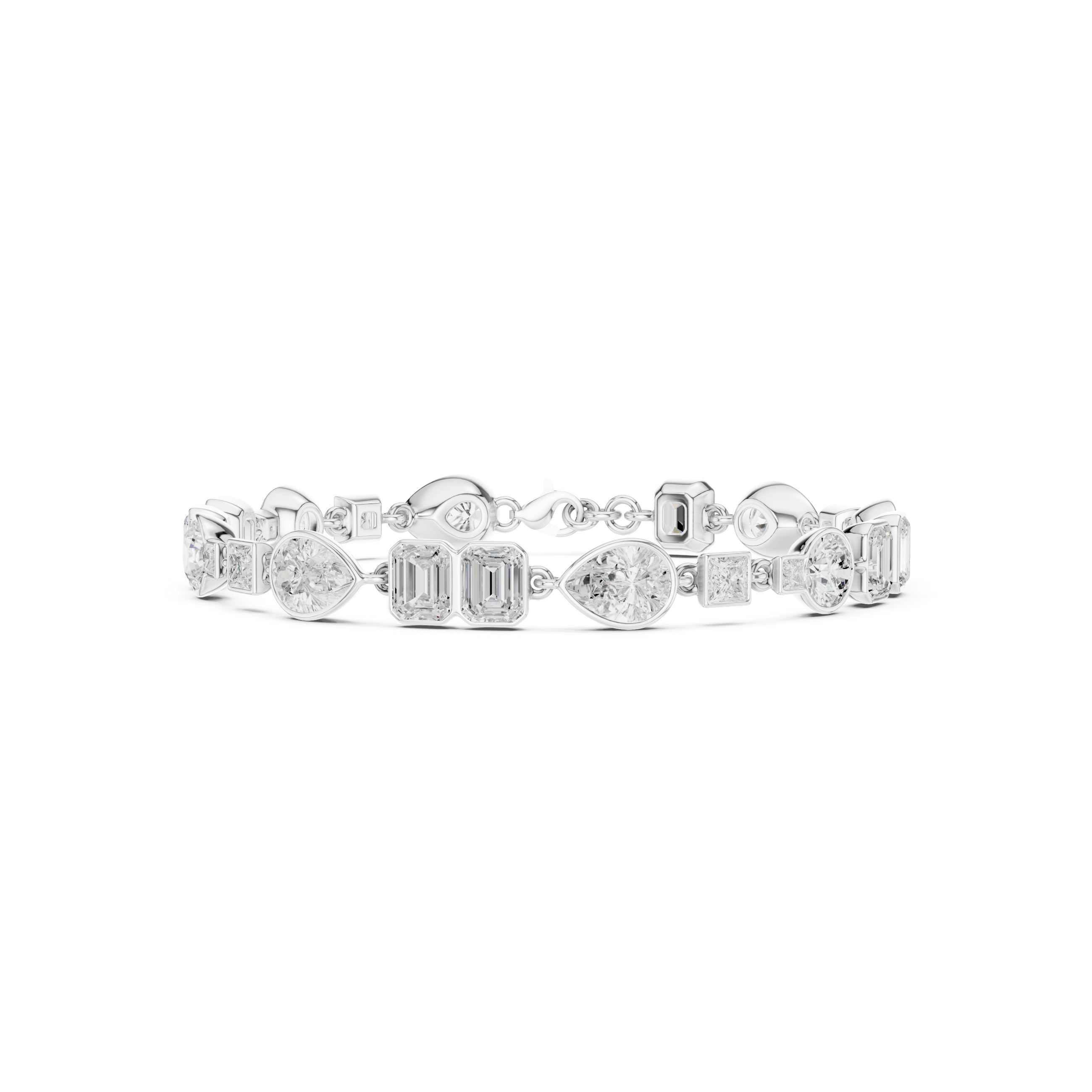 Round 9.03 Carat Lab Grown Diamond Bracelet
