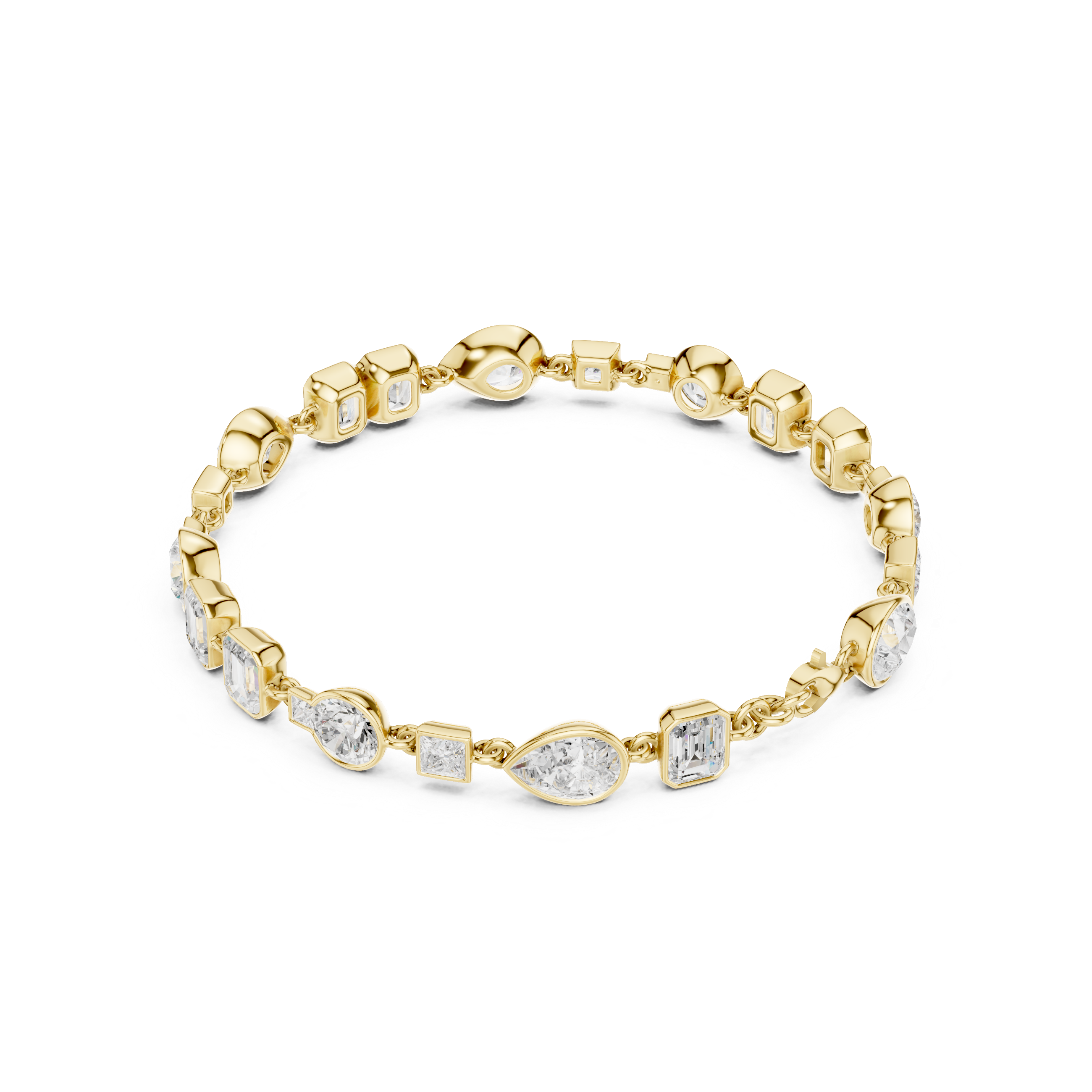 Round 9.03 Carat Lab Grown Diamond Bracelet