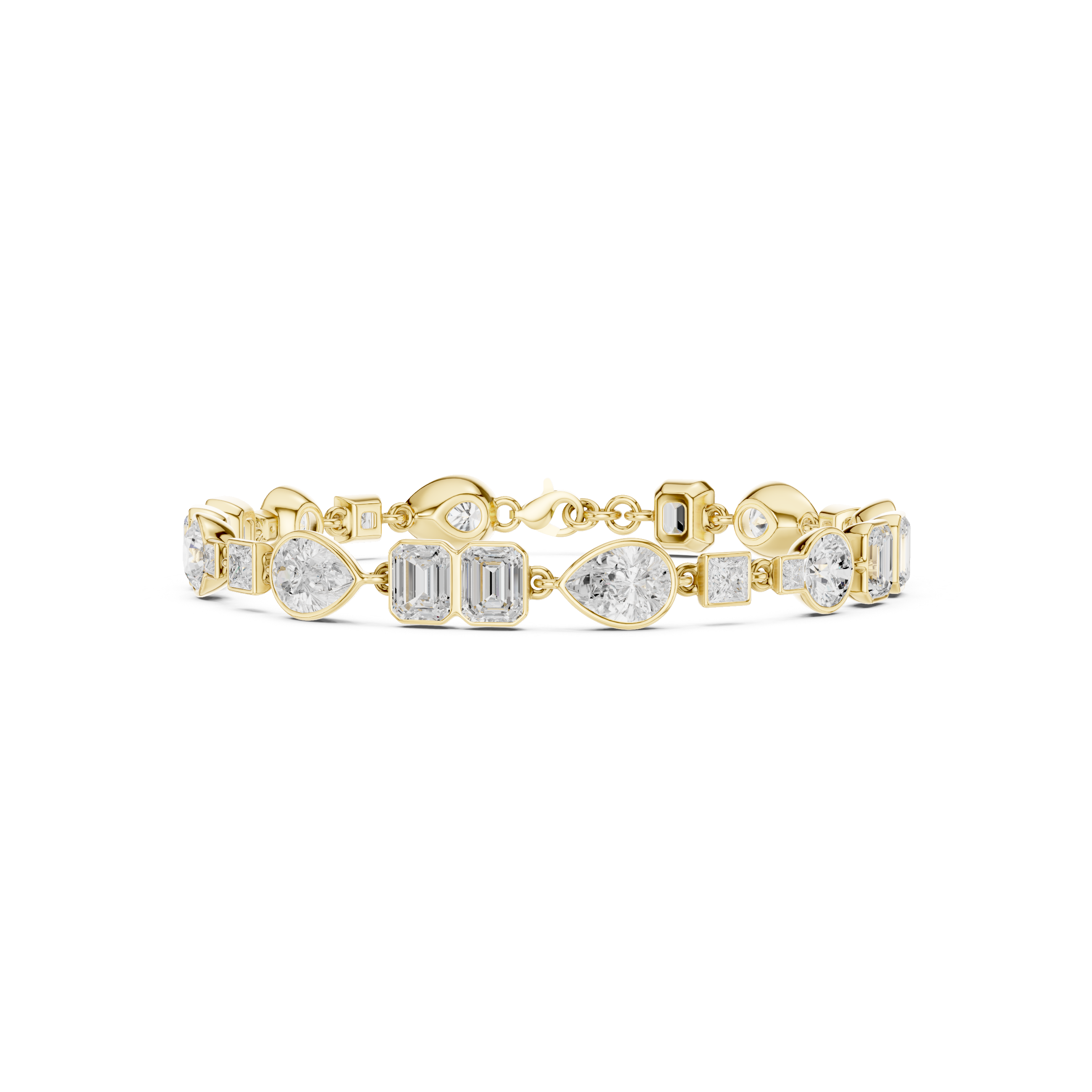 Round 9.03 Carat Lab Grown Diamond Bracelet