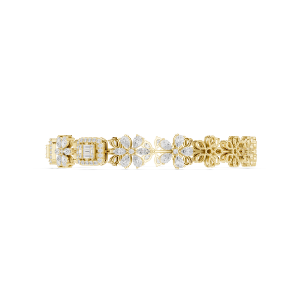Marquise Pear Round 3.83 Carat Lab Grown Diamond Bracelet