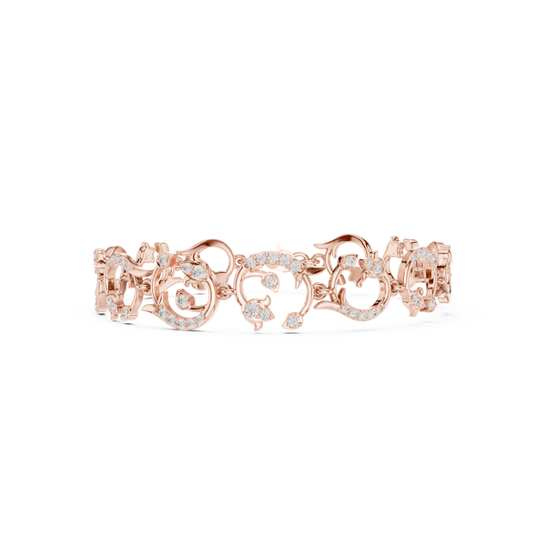 Round 0.54 Carat Lab Grown Diamond Bracelet