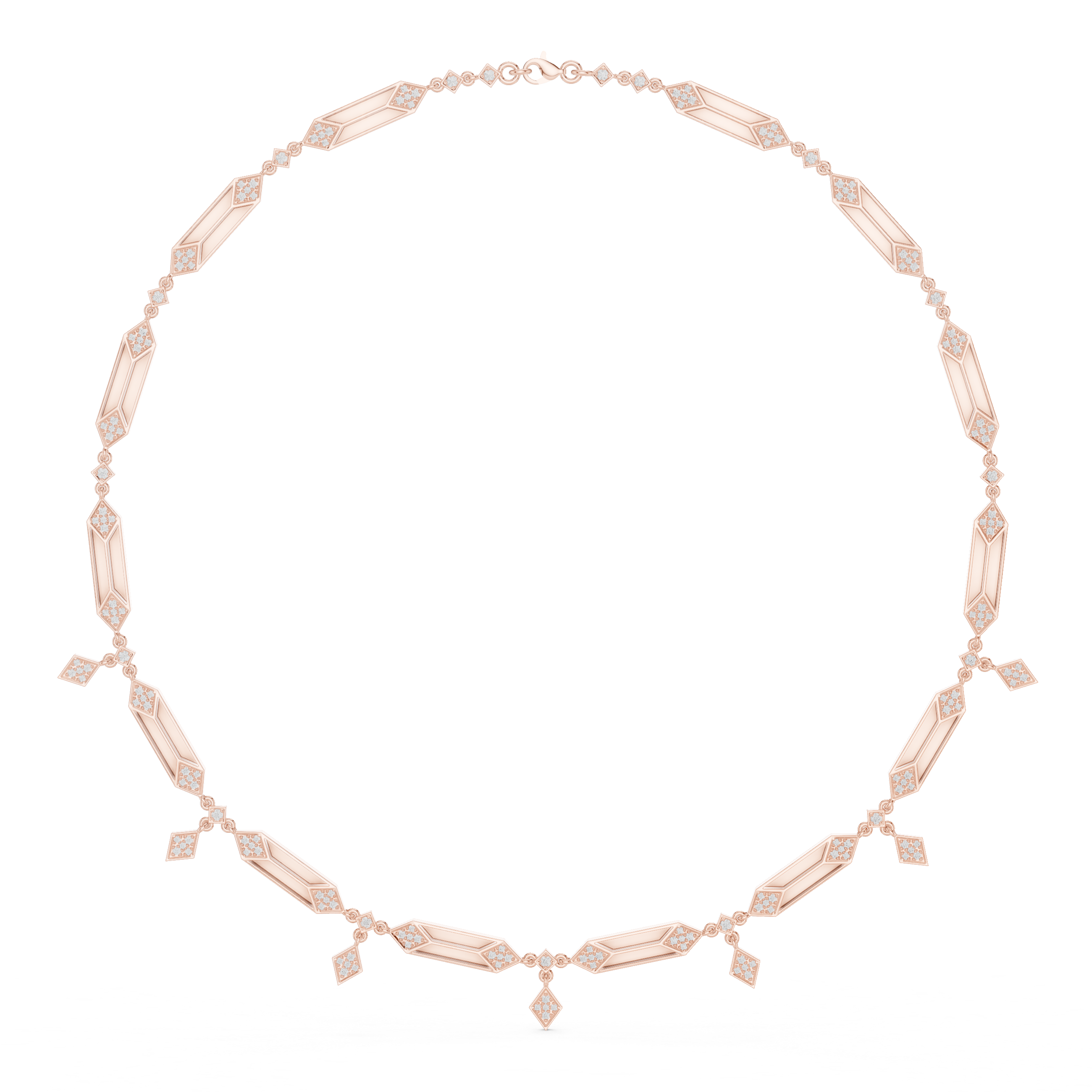 Shimmering Brilliant Diamond Lab Grown Necklace