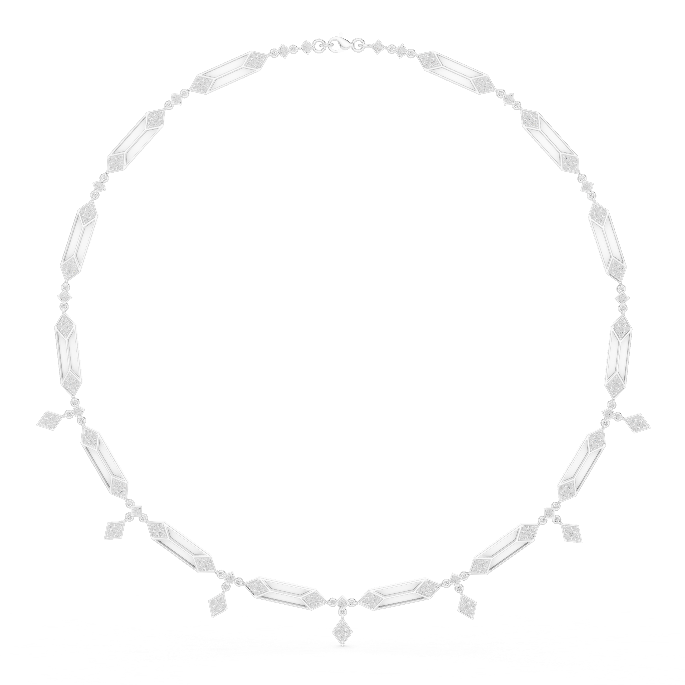 Shimmering Brilliant Diamond Lab Grown Necklace