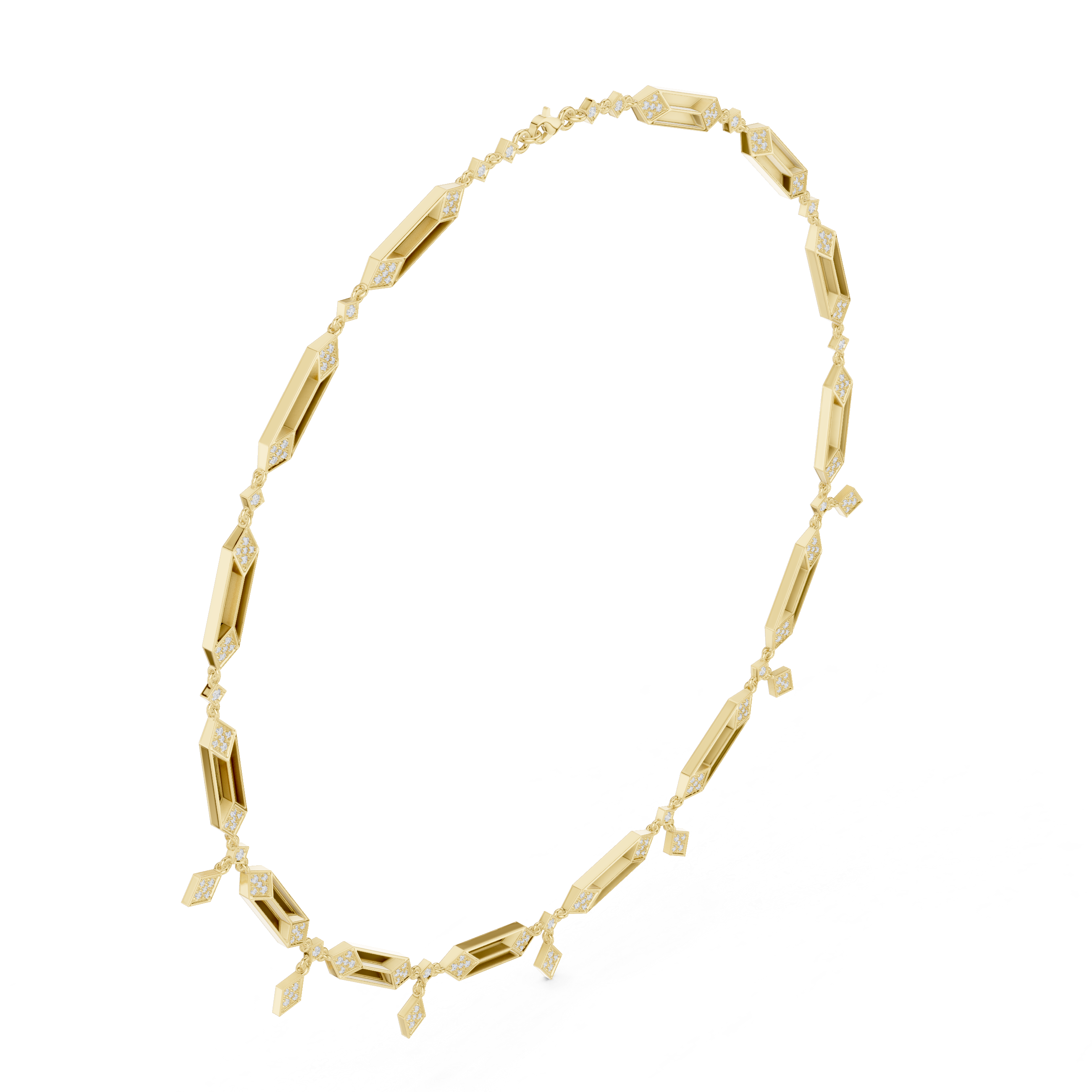 Shimmering Brilliant Diamond Lab Grown Necklace