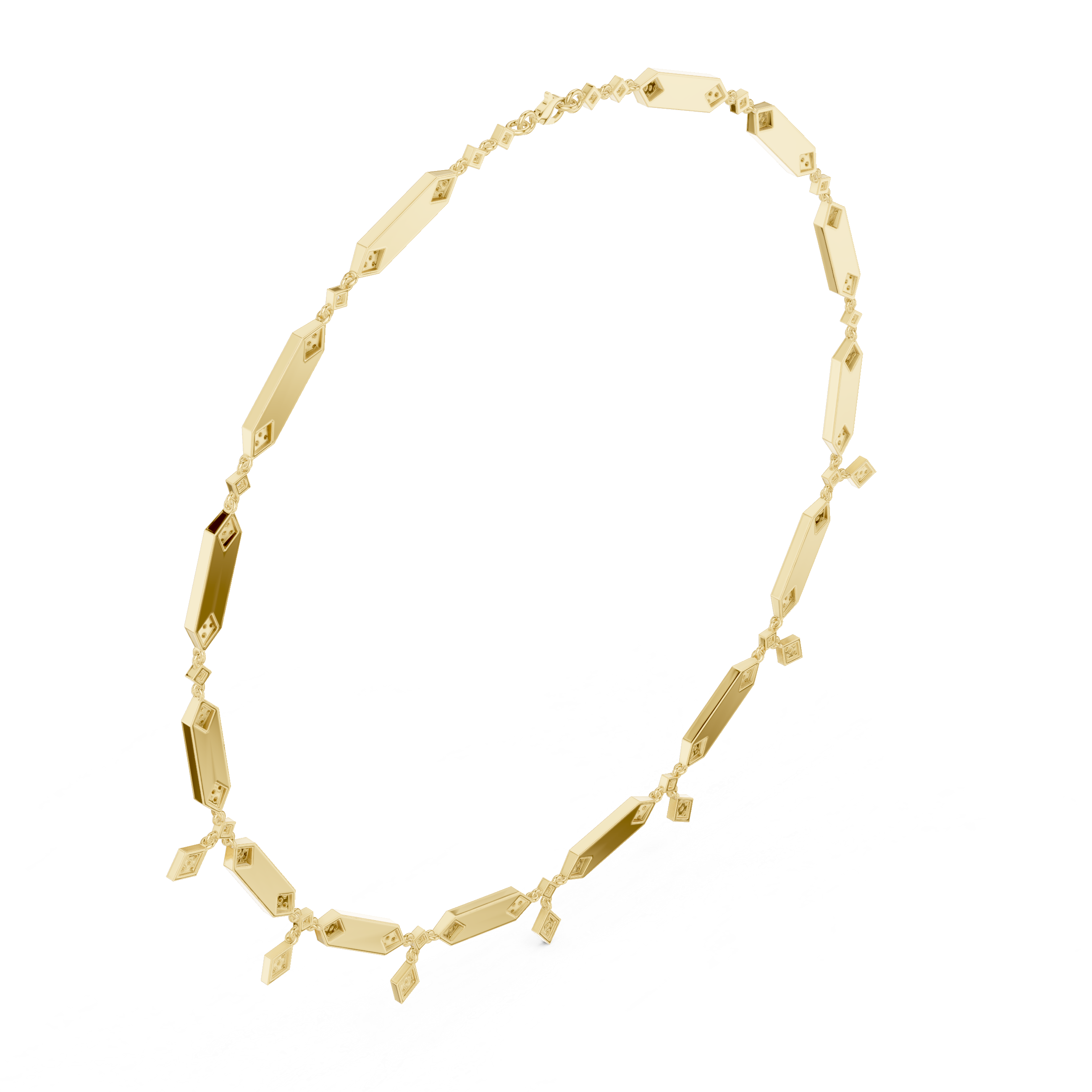 Shimmering Brilliant Diamond Lab Grown Necklace