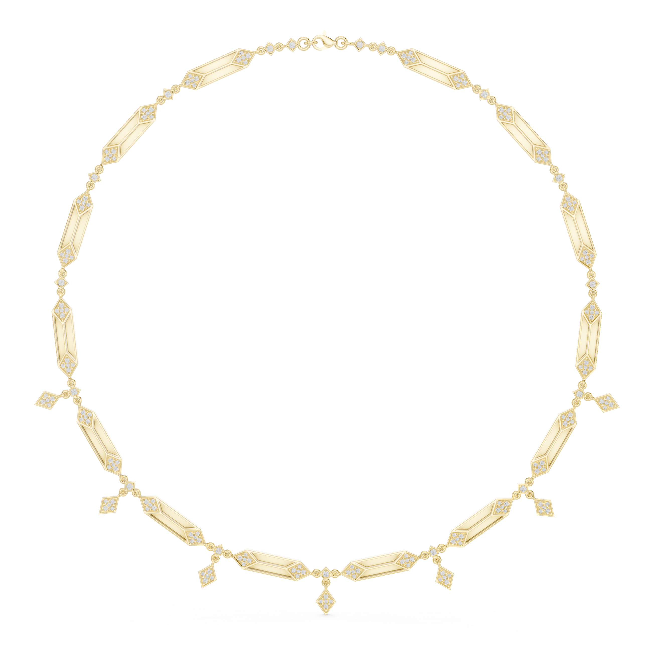 Shimmering Brilliant Diamond Lab Grown Necklace