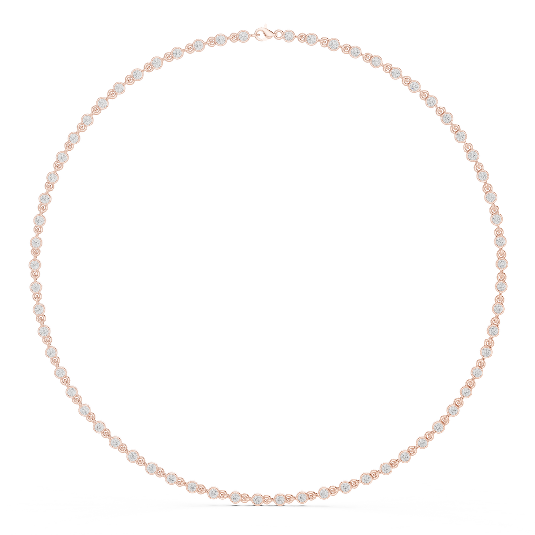 Splendid Circular Diamond Lab Grown Necklace