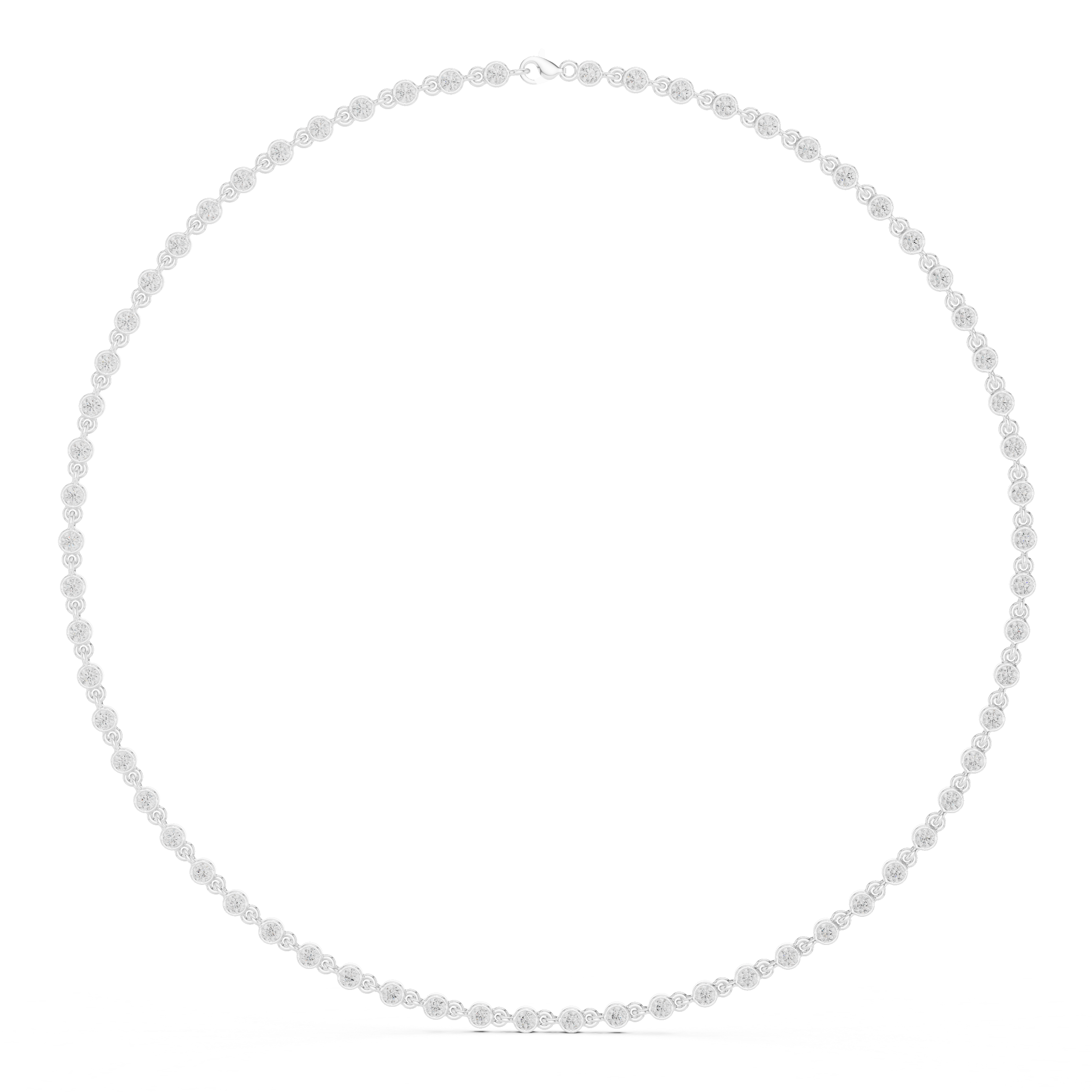 Splendid Circular Diamond Lab Grown Necklace