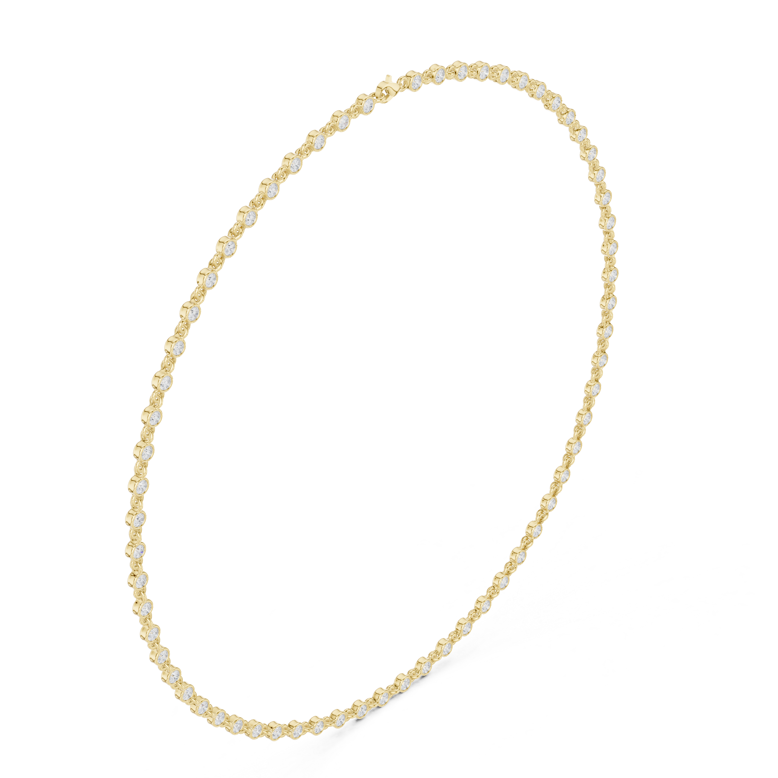 Splendid Circular Diamond Lab Grown Necklace