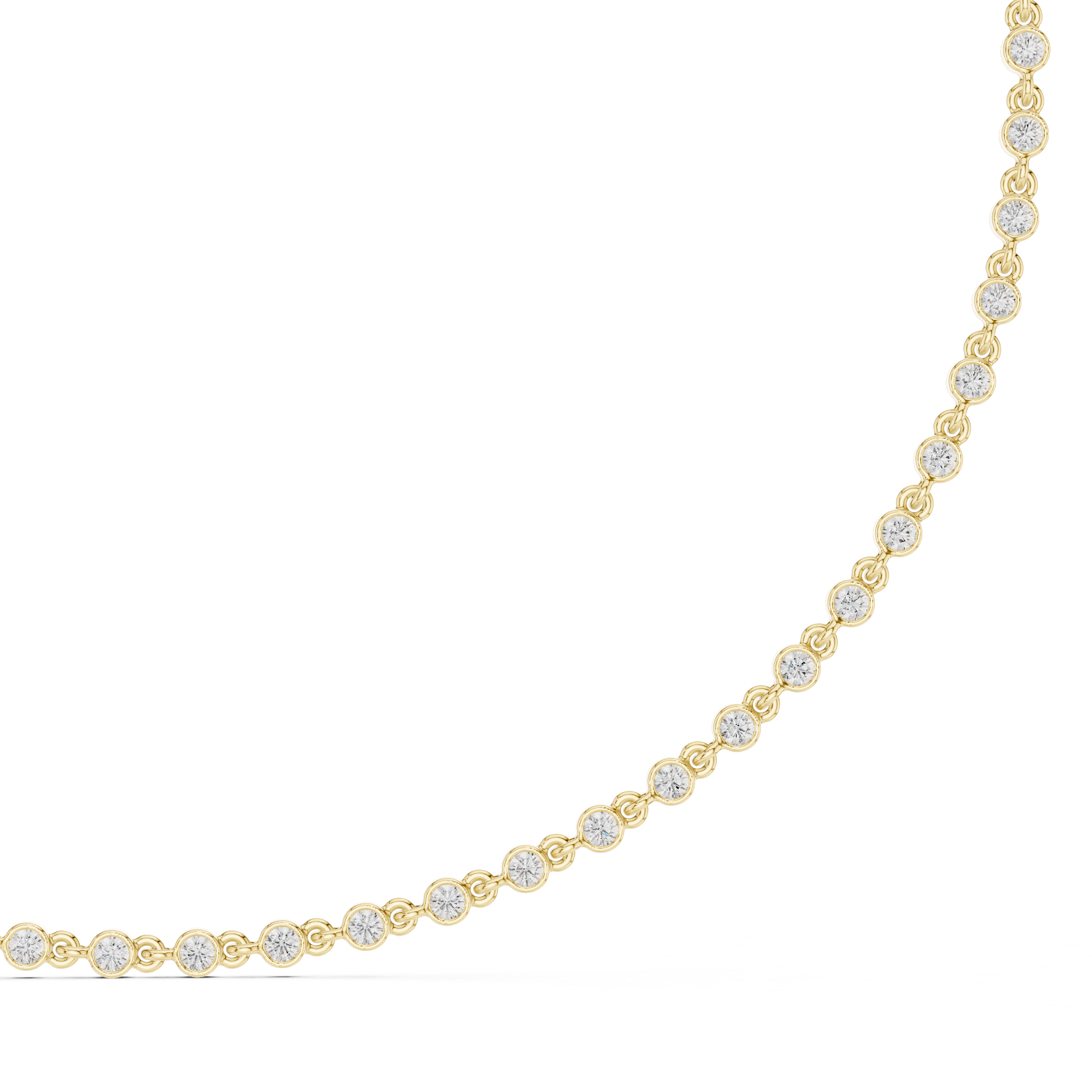 Splendid Circular Diamond Lab Grown Necklace