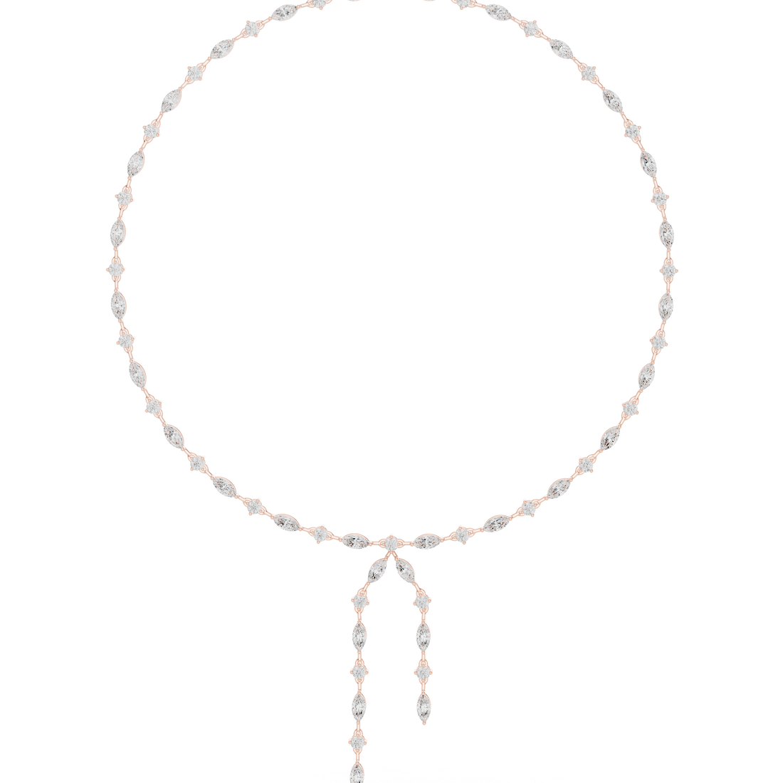 Sublime Classic-Cut Marquise Lab Grown Necklace
