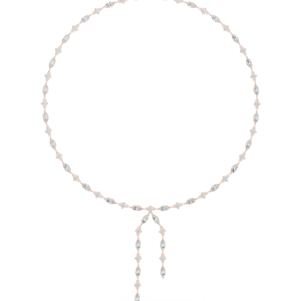 Sublime Classic-Cut Marquise Lab Grown Necklace