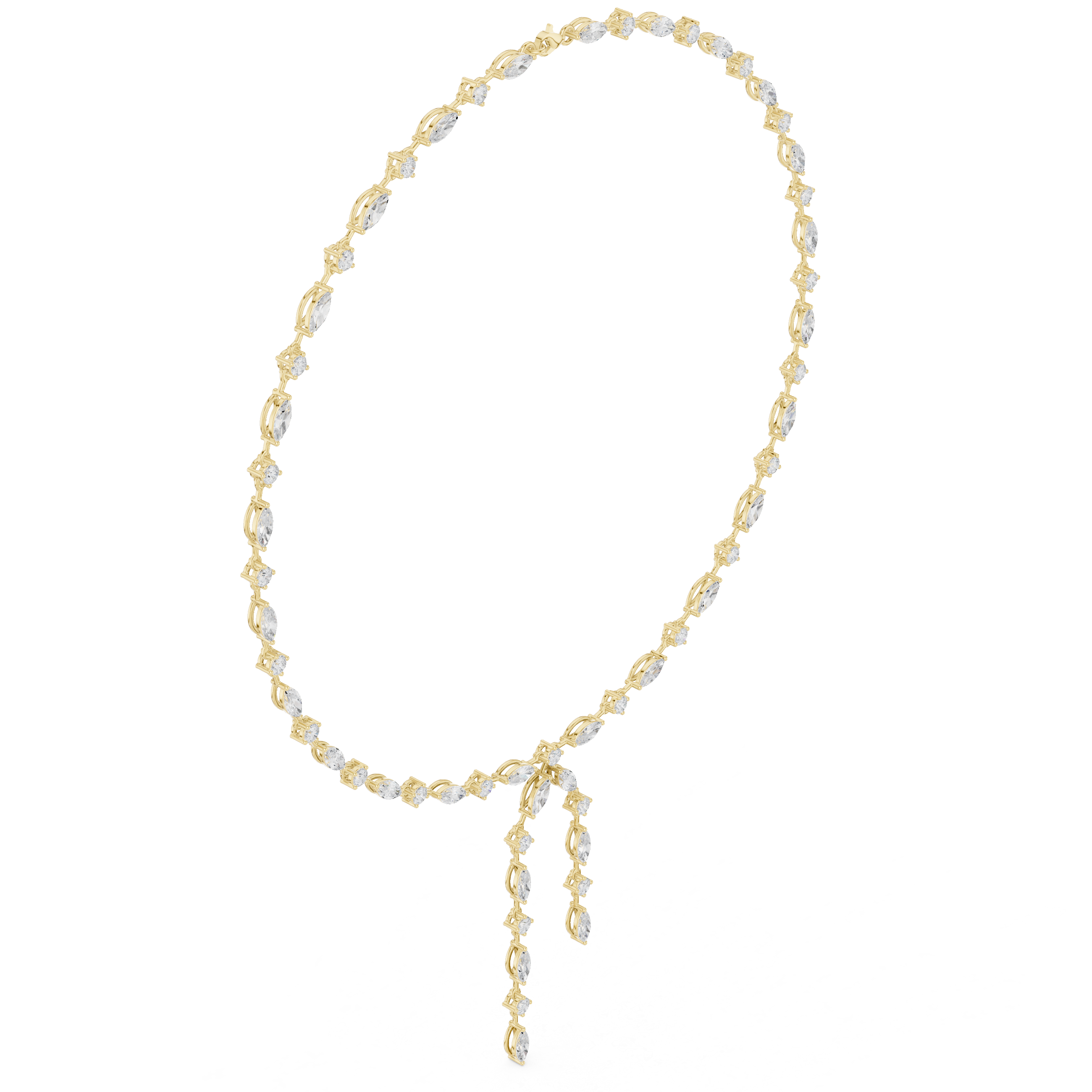 Sublime Classic-Cut Marquise Lab Grown Necklace