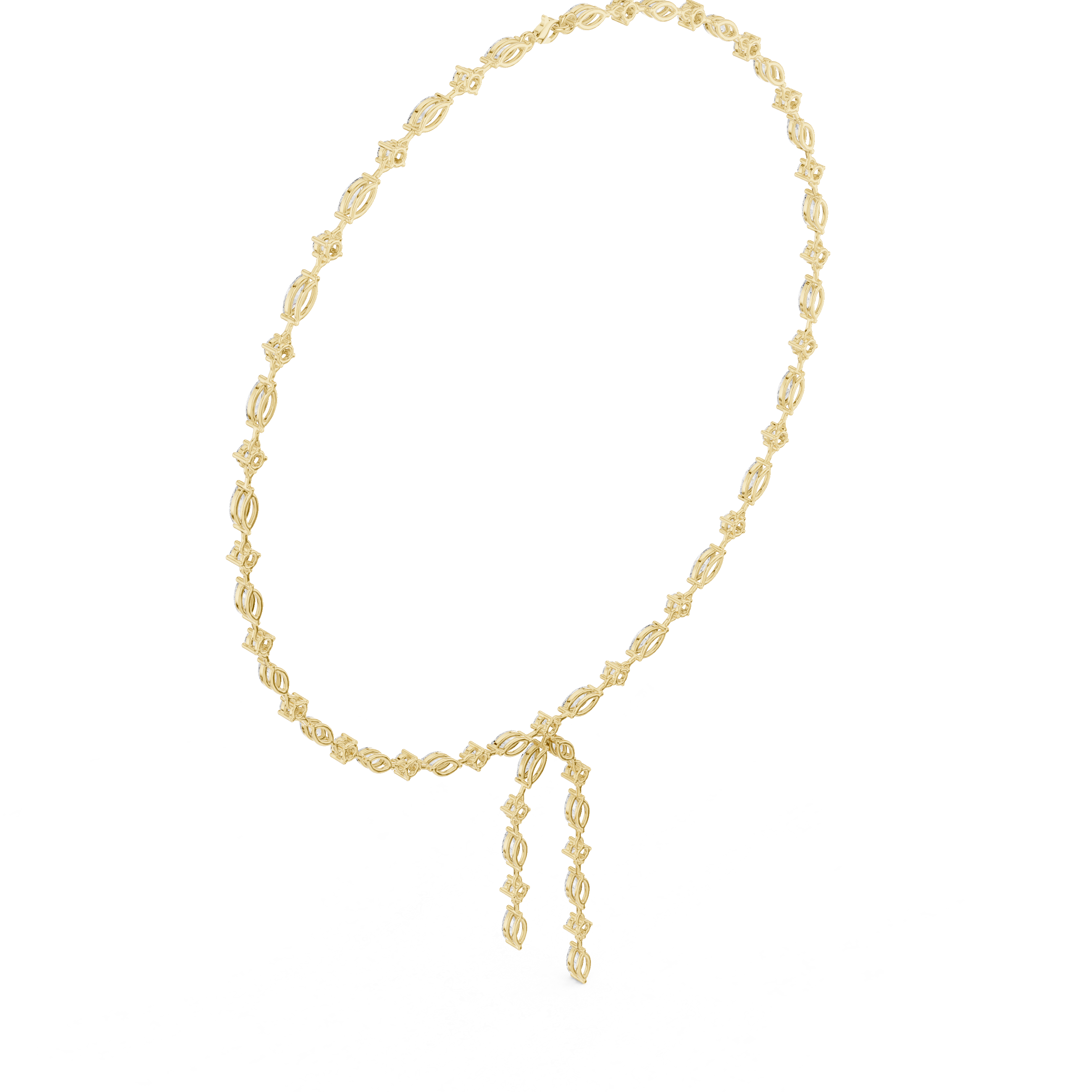 Sublime Classic-Cut Marquise Lab Grown Necklace
