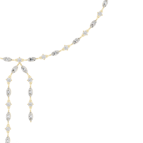 Sublime Classic-Cut Marquise Lab Grown Necklace