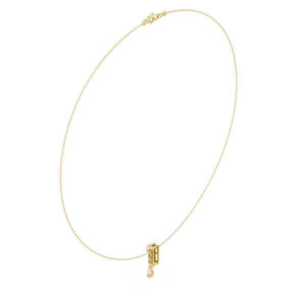 Oval Marquise Baguette Lab Grown Necklace