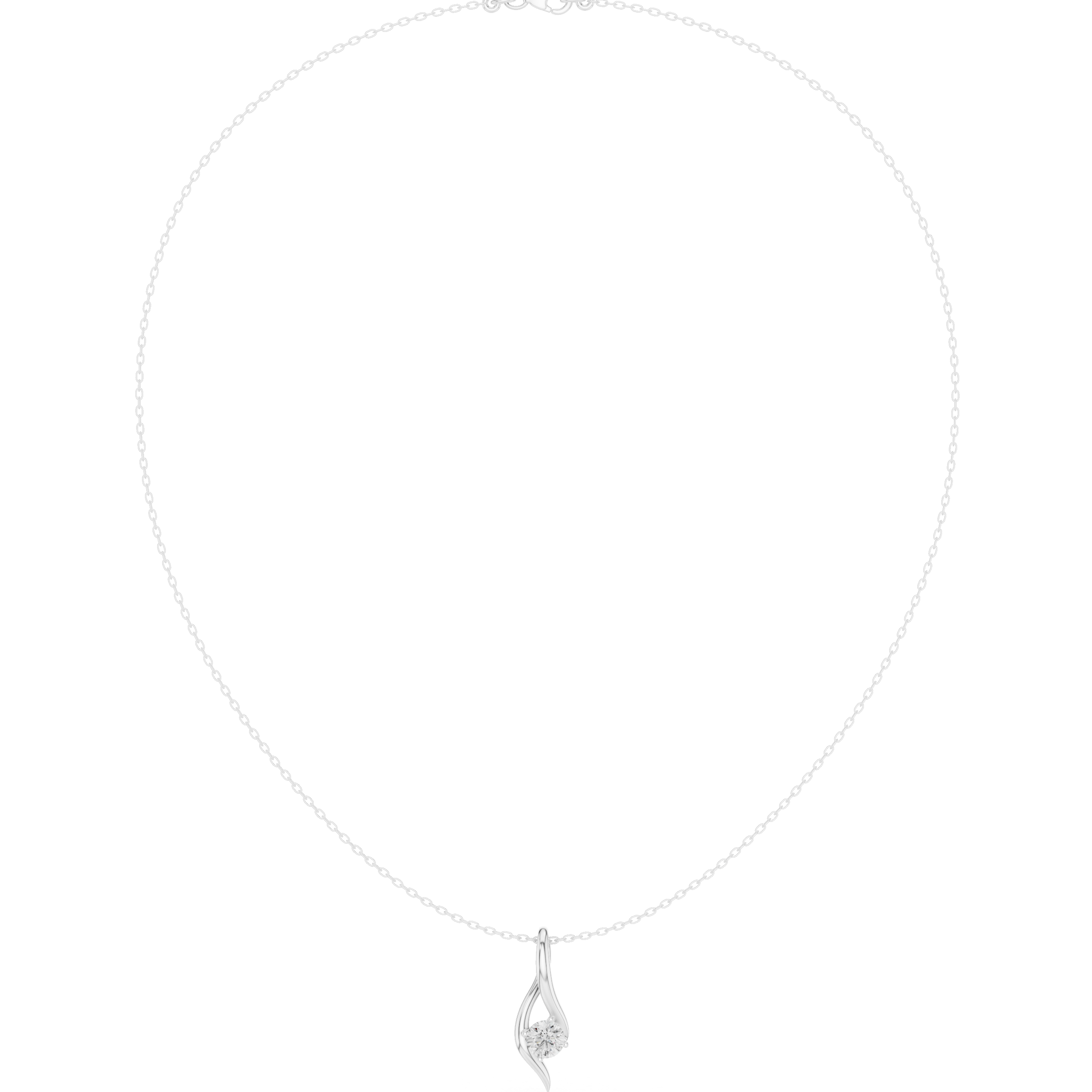 Elite Circular Diamond Lab Grown Necklace