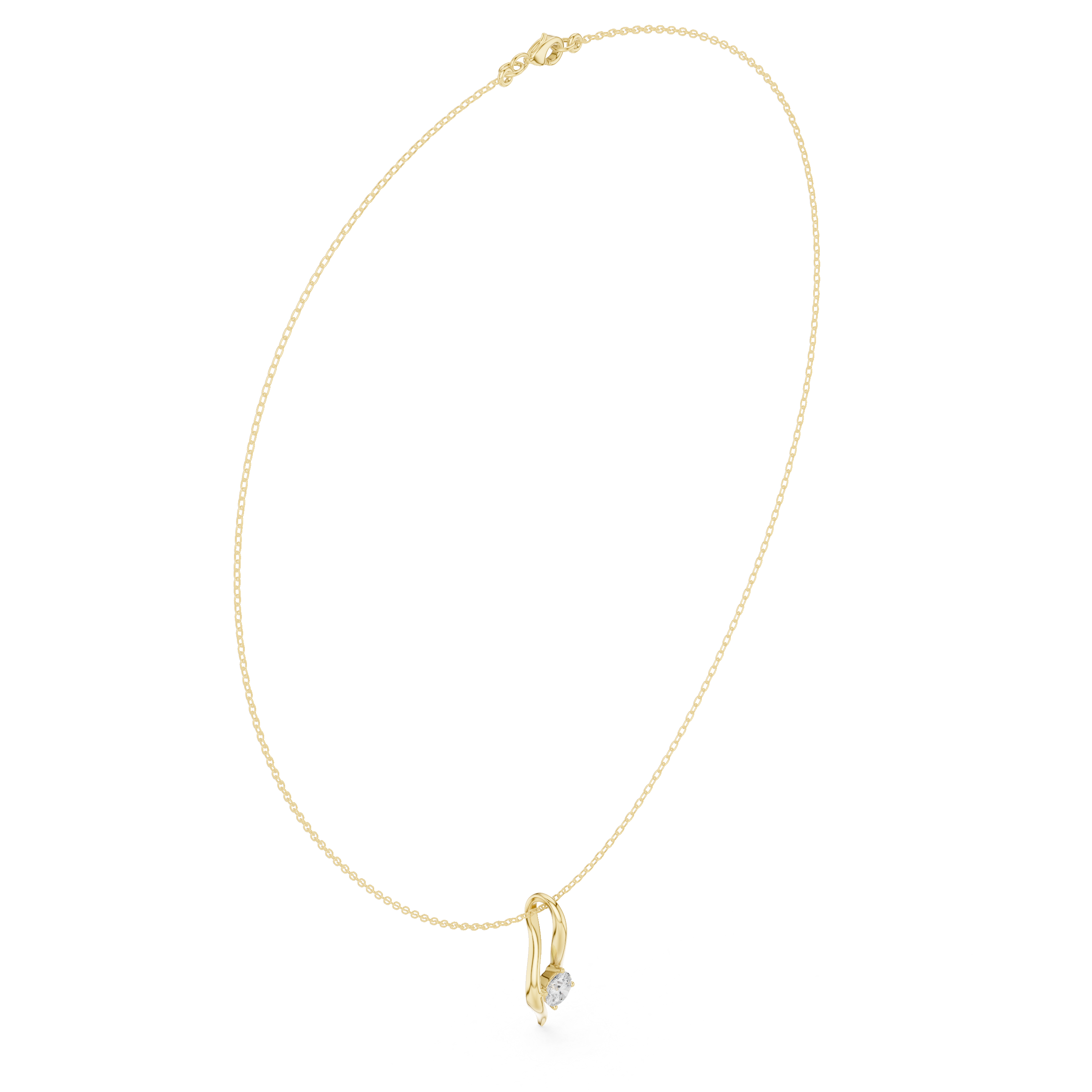 Elite Circular Diamond Lab Grown Necklace