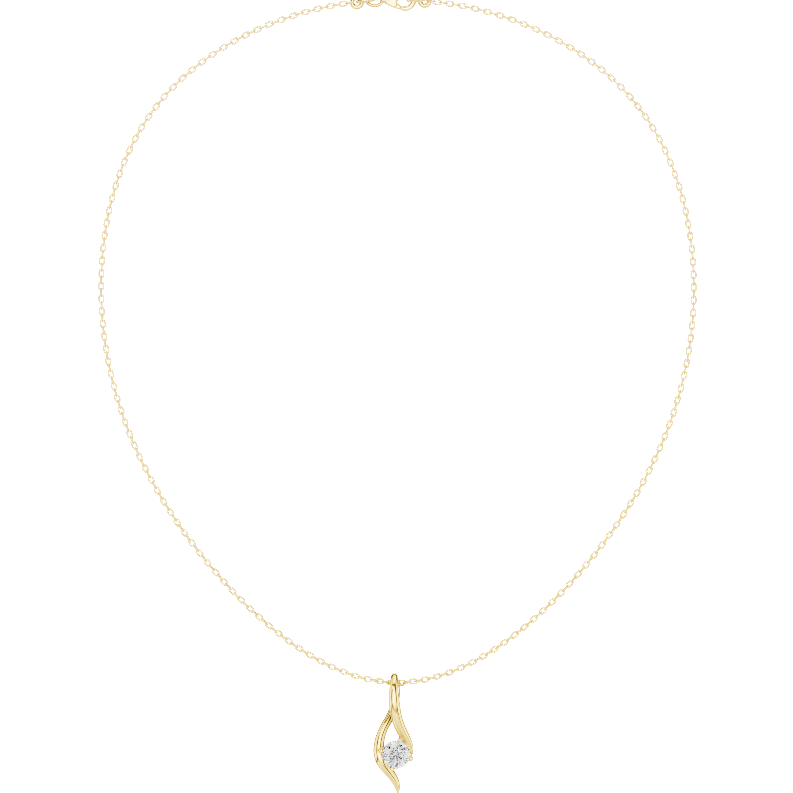 Elite Circular Diamond Lab Grown Necklace