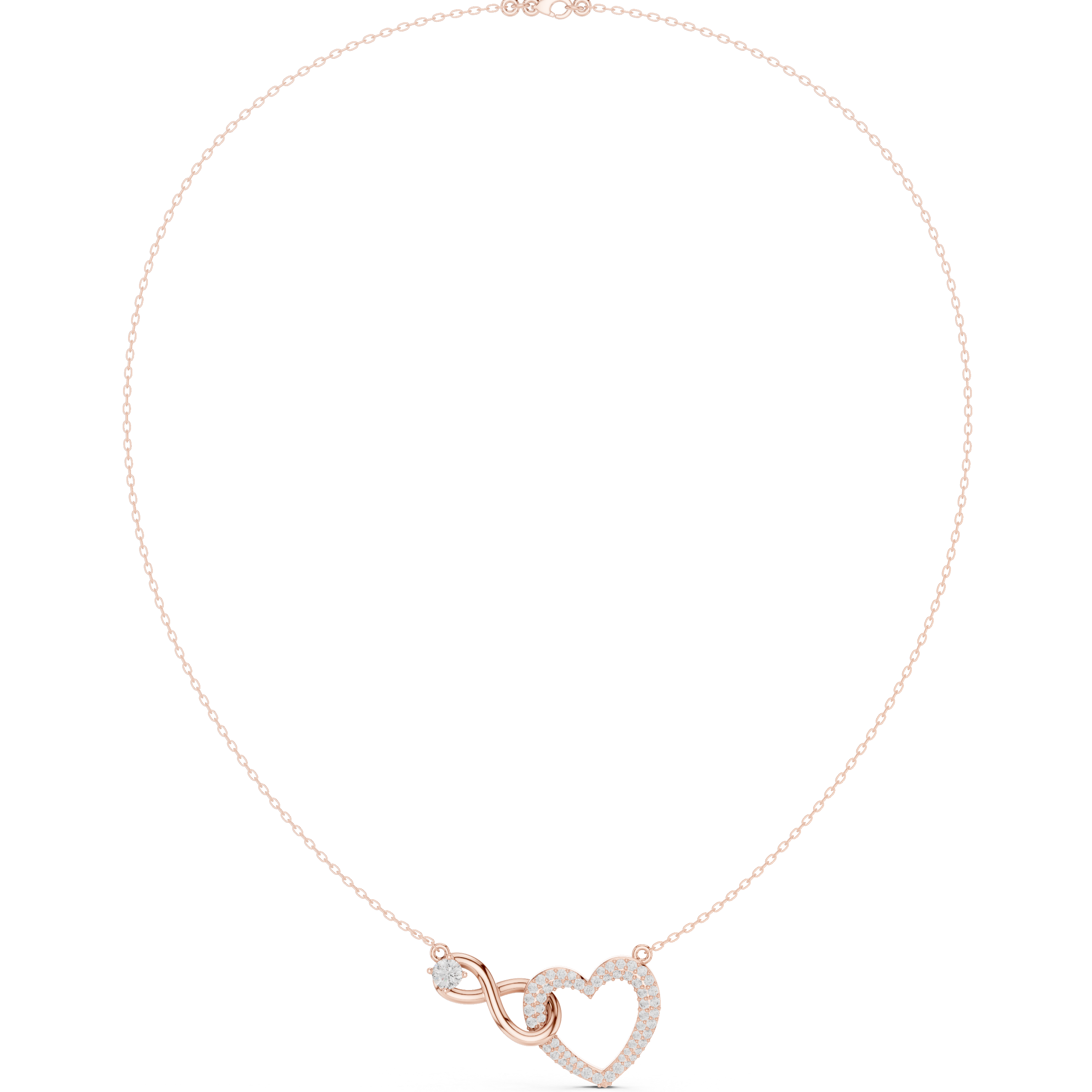 Ethereal Classic-Cut Diamond Lab Grown Necklace
