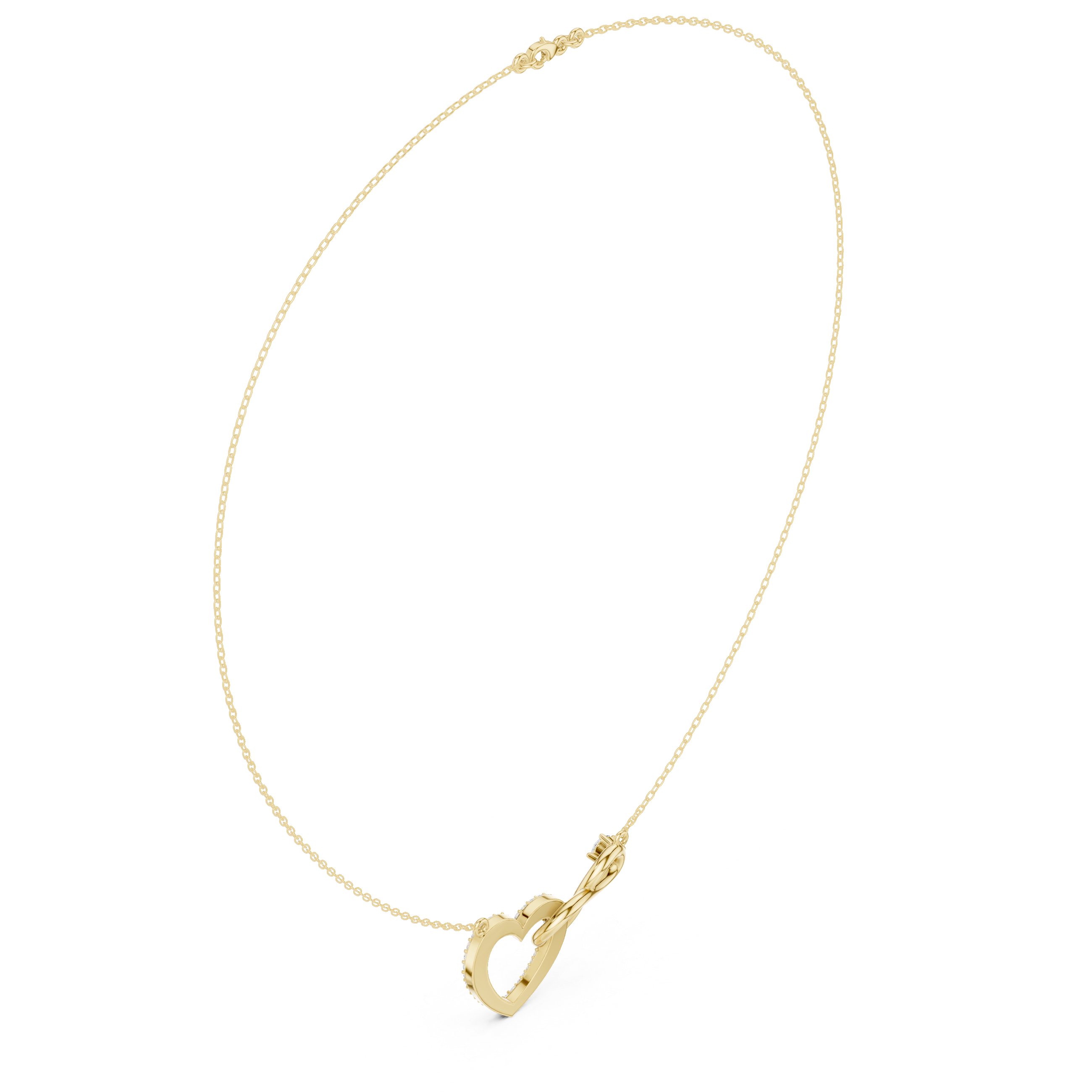 Ethereal Classic-Cut Diamond Lab Grown Necklace